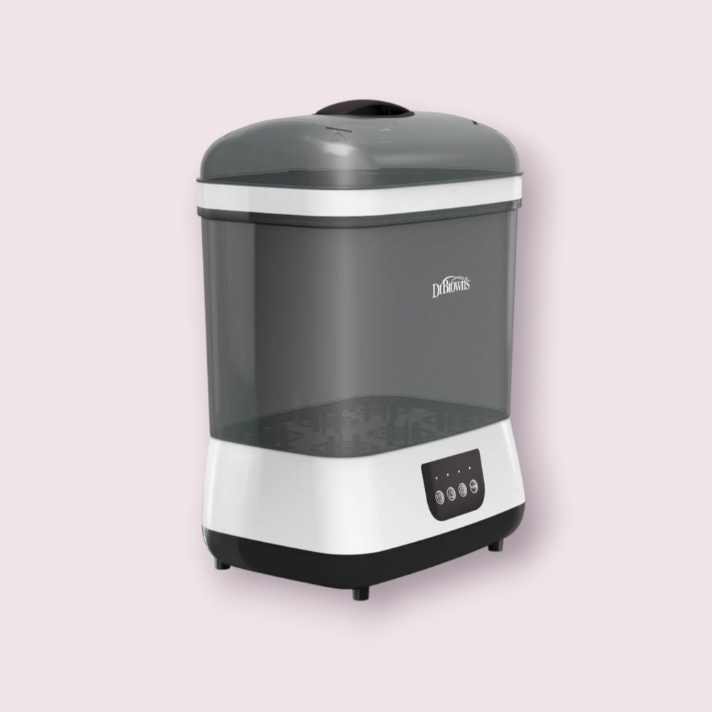 Gray and White Dr. Brown's Baby Bottle Sterilizer